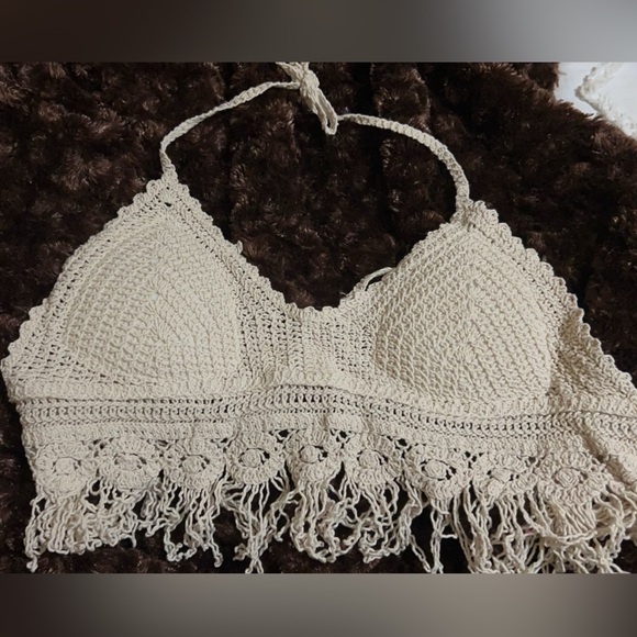 Halter crochet top size xsmall -small - Picture 1 of 2